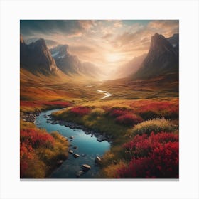 Sweet Mountain View Canvas Print