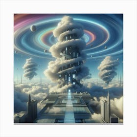 Futuristic City 4 Canvas Print