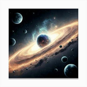 Galactic Dream World Canvas Print