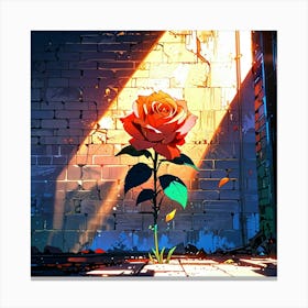 Anime Rose Canvas Print