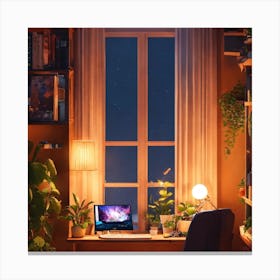 Home Office Canvas Print