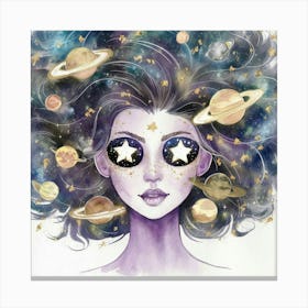 Galaxy Girl 8 Canvas Print