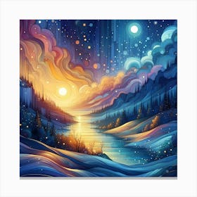 Night Sky Canvas Print