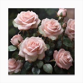 Pink Roses 4 Canvas Print