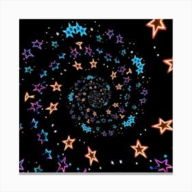 Spiral Stars Canvas Print