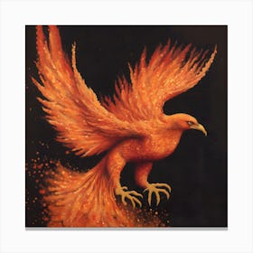 Fiery Phoenix 12 Canvas Print