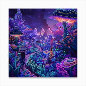 Psychedelic Forest 8 Canvas Print