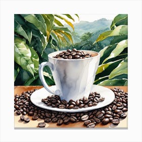 Coffee Beans 218 Canvas Print