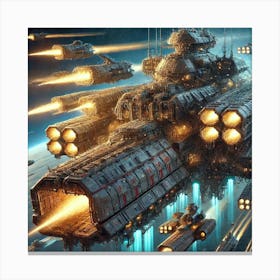 Astral Leviathan Armaments Converted Canvas Print