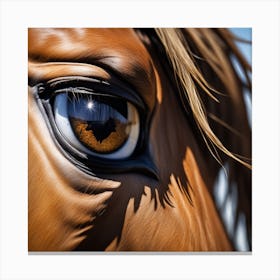 Eye Of A Horse 26 Canvas Print