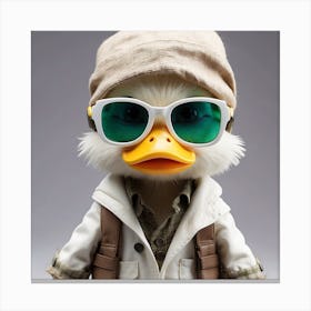 Ducky In Sunglasses 1 Canvas Print