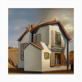 House In The Desert 1 Canvas Print