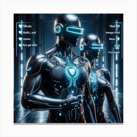 Futuristic Couple 39 Canvas Print