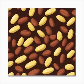 Seamless Pattern Of Chocolate Canvas Print