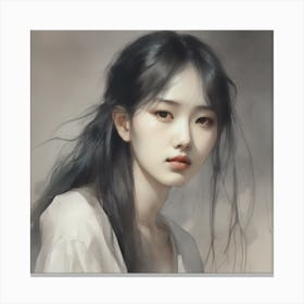 Korean Girl Canvas Print