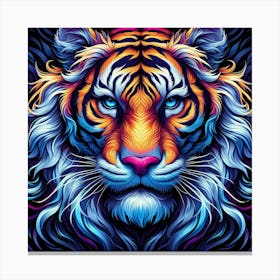 Colorful Tiger 1 Canvas Print