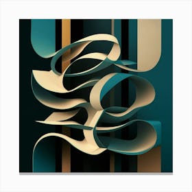 Abstract Typography Canvas Print