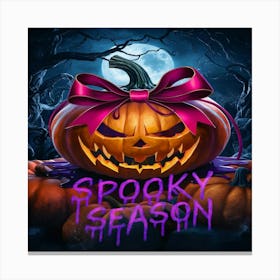 scary pumpkin Canvas Print