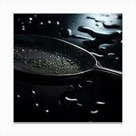 Tear Glistening With Sweetness Against A Dark Void 3d Model Hyper Realistic Texture Capturing Ref (1) Canvas Print