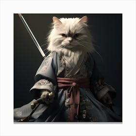 Samurai Cat 2 Canvas Print