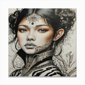 Asian Girl Canvas Print