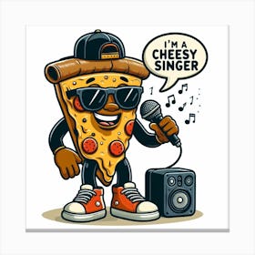 Cheesy Singer Canvas Print