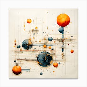 Planets - Solar System 5 Canvas Print