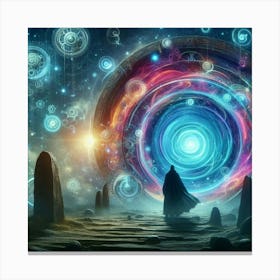 Psychedelic Painting paintings art print Canvas Print