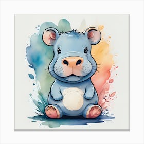 Hippo Canvas Print