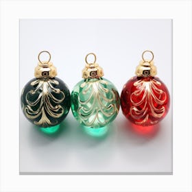 Christmas Ornaments Canvas Print