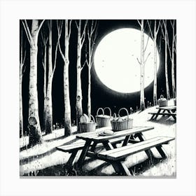 Picnic In The Woods 1 Canvas Print