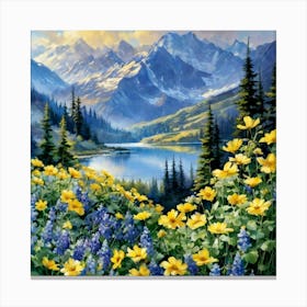 The Alpine Garden Canvas Print