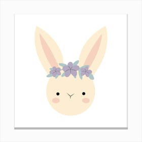 Cute rabbit face 1 Canvas Print