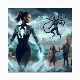 Scorpio Super Mom #3 Canvas Print