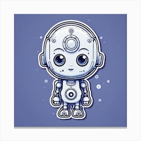 Cute Robot 4 Canvas Print