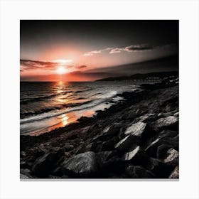 Sunset At The Beach 499 Canvas Print