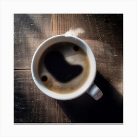 Heart Shaped Coffee Canvas Print