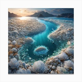 Awe gulf Canvas Print