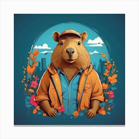 Capybara 4 Canvas Print