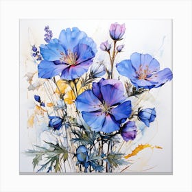 Blue Poppy Canvas Print