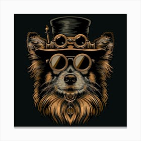 Steampunk Dog 39 Canvas Print