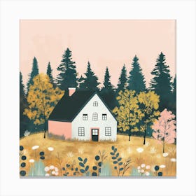 House In The Woods Canvas Print