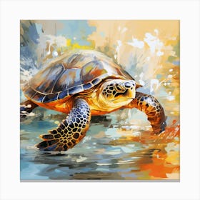 Turtle Painting 6 Canvas Print