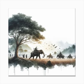 War elephant 1 Canvas Print