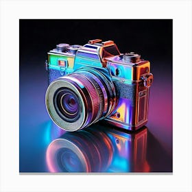 Firefly Futuristic Iridescent Camera With Vibrant Reflections 94907 Canvas Print