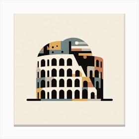 Scandinavian style, Colosseum 3 Canvas Print