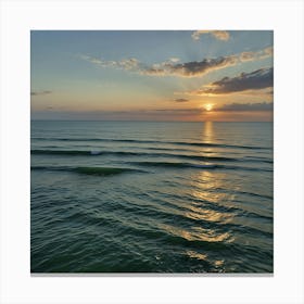 Sunrise Over The Ocean Canvas Print