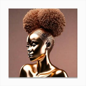 Golden Woman Canvas Print