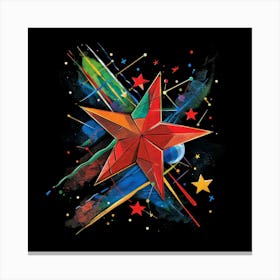 Origami Star Canvas Print