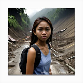 Philippines Earthquake Canvas Print